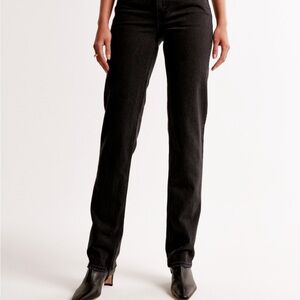 Abercrombie & Fitch Black Straight Leg Jeans Timeless Style